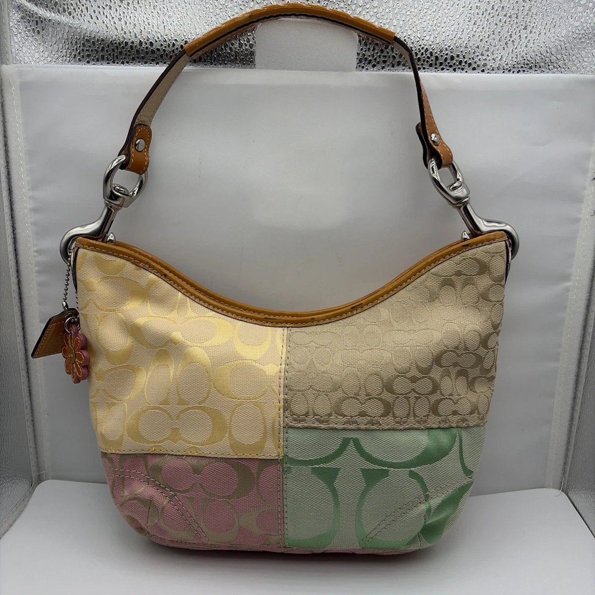 Coach Patchwork Canvas Exterior Shoulder Bag Bags & Handbags for