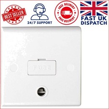 Compact 13amp Fused Spur Connection Unit with Unswitched Flex Outlet for Safety