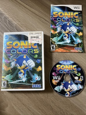 Sonic Colors (Nintendo Wii, 2010) Complete CIB - TESTED and WORKING
