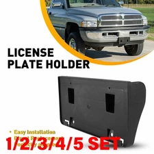 Front License Plate Mounting Bracket Tag Holder For 97-01 Dodge Ram 1500 1-5SET
