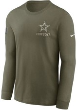 Dallas Cowboys NFL Nike 2025 Salute to Service Long Sleeve T-Shirt~BNWT!