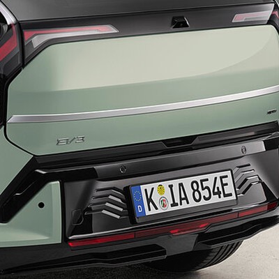 Zierleiste Kofferraum Heckklappe Gebürstetes Aluminium Optik KIA EV3