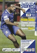 Wealdstone v Altrincham 4th Oct 2025 Enterprise National League Programme