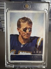 DREW BREES 2001 Topps Gallery ROOKIE RC CARD# 115 SAN DIEGO CHARGERS . rookie card picture