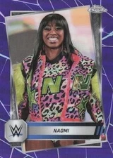 Naomi 2025 Topps Chrome WWE - Purple Refractor #194 -