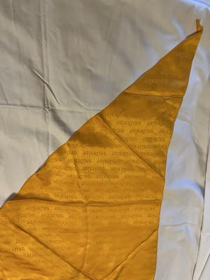 Valentino Vintage Gold Scarf triangle