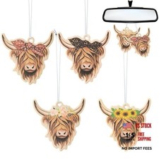 Highland Cow Air Freshener Car Hanging Gifts for Women - Funny Highland Cow