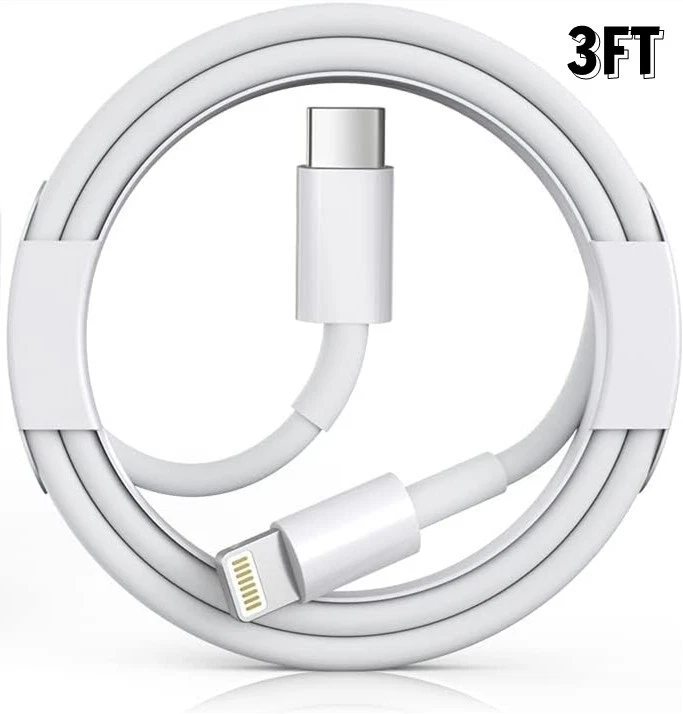 Wholesale 20W PD Fast Charger Cable For iPhone 14/13/12/11 /ProMax Charging Cord - Image 2 of 4