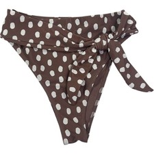 Abercrombie & Fitch Brown Polka Dot Bikini Bo...