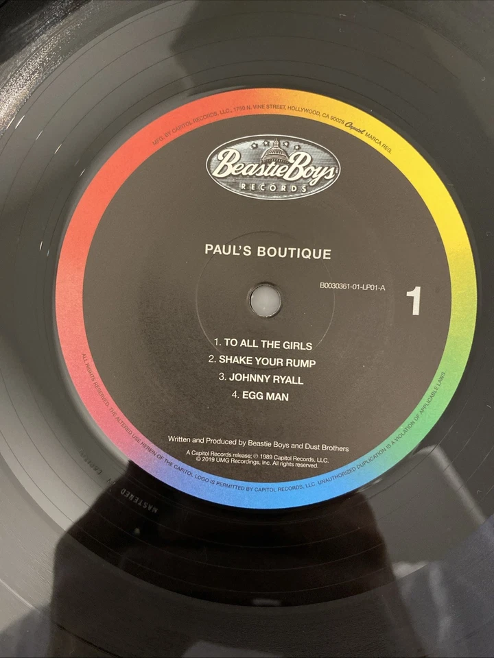 Beastie Boys - Paul's Boutique 2LP 2019 US 30th Anniversary EX Vinyl Record - Image 4 of 4
