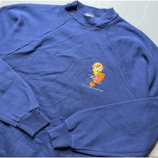 Vintage 1996 Tweety Bird Warner Bros Raglan Cut Sweatshirt Adult XL Looney Tunes
