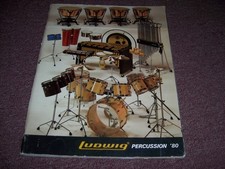 Vintage 1980 Ludwig Percussion Drums Parts  Accessories Catalog Nice Condition