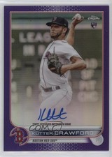 2022 Topps Chrome Rookie Purple Refractor /250 Kutter Crawford #RA-KCR Auto 13c1