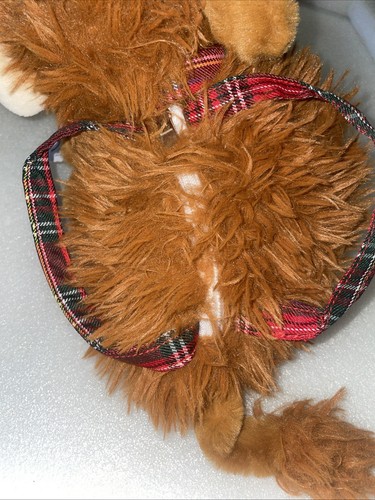 RICHARD LANG BNWT DOUGAL HIGHLAND COW BAG SOFT TOY PLUSH TARTAN TRIM LANGS NEW - Picture 4 of 4