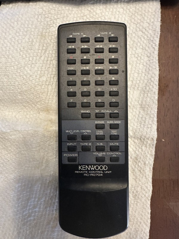 Kenwood stereo remote control RC-RO704 - Working