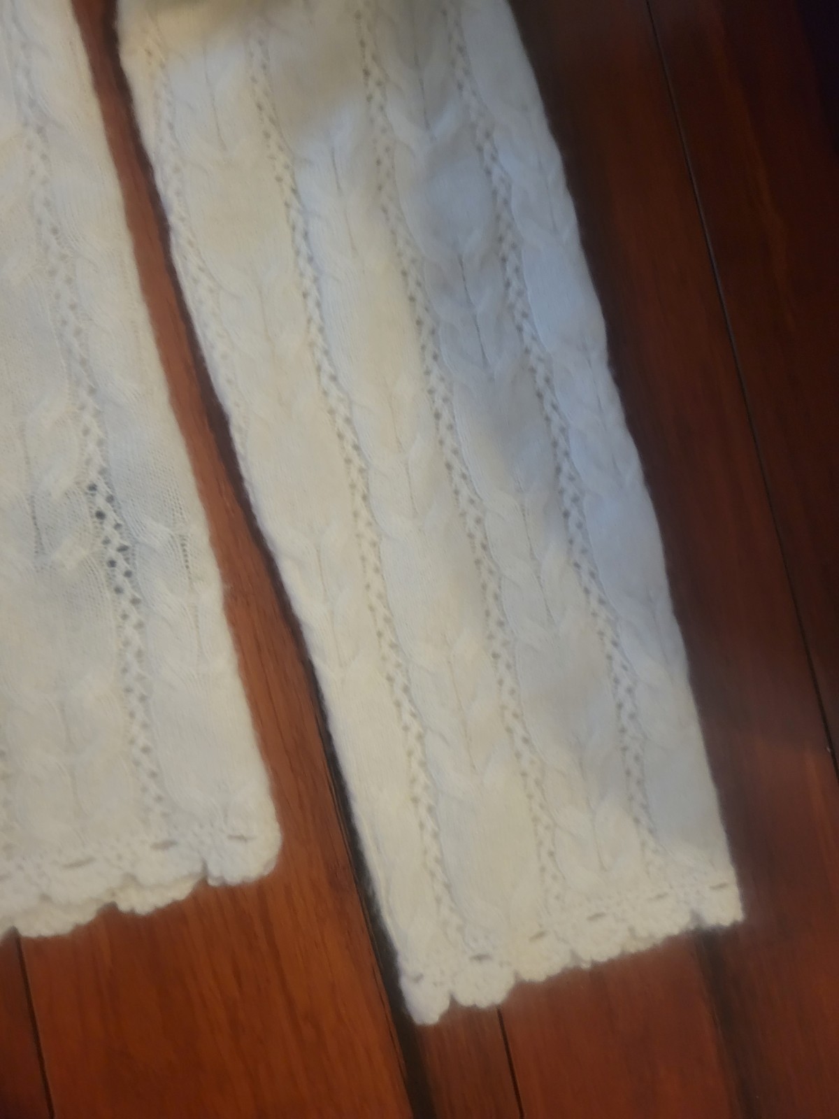 House Of Harlow 1960 100% Cashmere Open Weave Cardigan Sweater NWOT IVORY    M