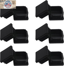 1 1/4 1.25 Inch Square Tube End Cap Plastic Plugs 12 Pack,1 1/4 Inch 1.25 Inch S