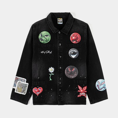 Kenny Scharf All Over Print Chore Washed size 2XL NEW NWT !!!!!