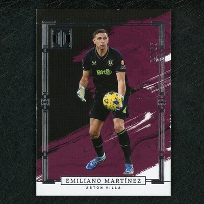 2023-24 Panini Impeccable Emiliano Martinez Silver 55/62 Aston Villa ZD8024