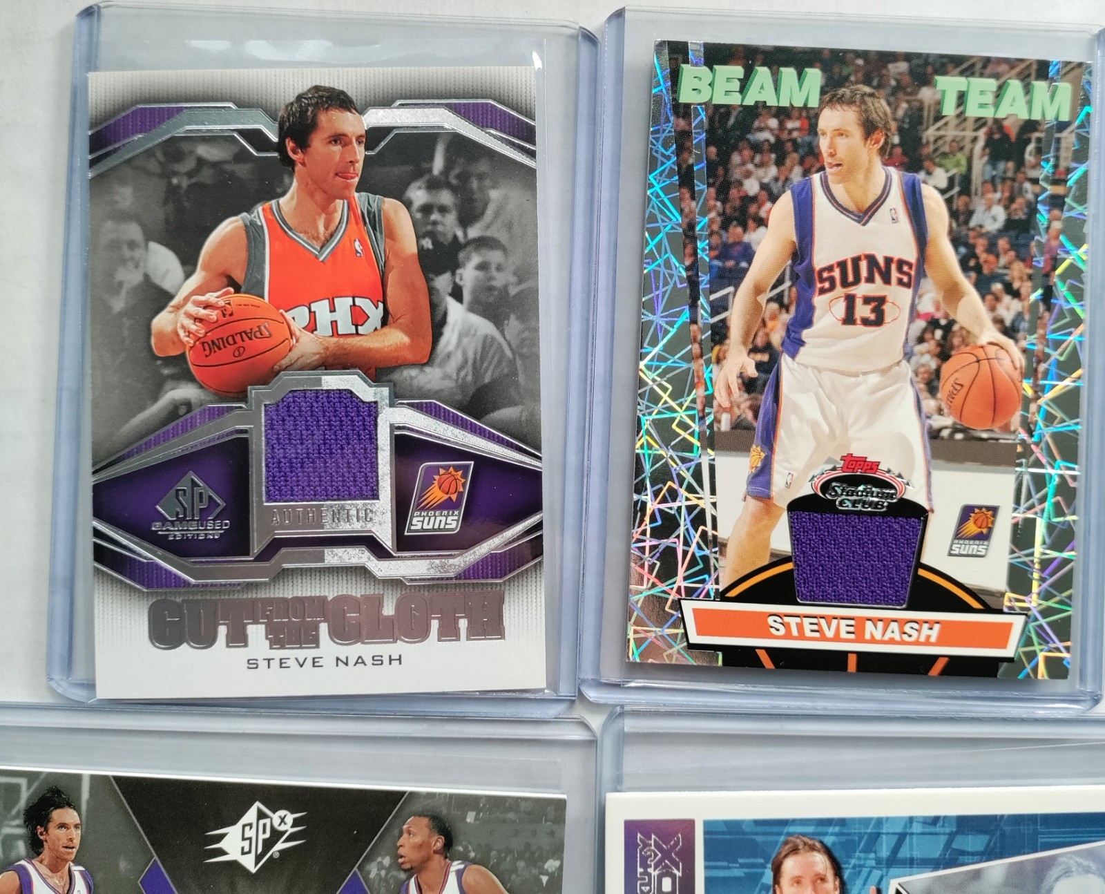 4x Steve Nash PATCH Lot /225 Game Used Worn Jersey SP Cloth Beam Team Luxury Box view 3