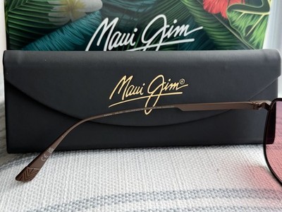 Maui Jim Kahana MJ 640 01 Titanium Brown Frame + Maui Rose