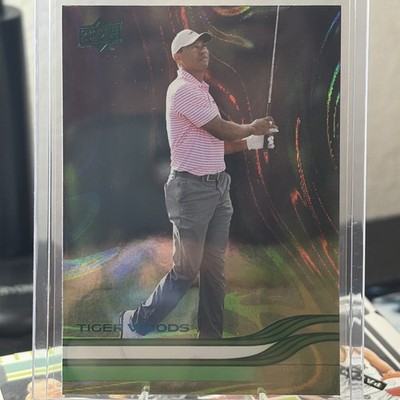 2026 Upper Deck Golf Tiger Woods #1 Green Parallel | eBay