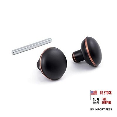 Vintage Style Door Knob Set with Spindle, Antique Door 1 Pack Oil Rubbed Bronze