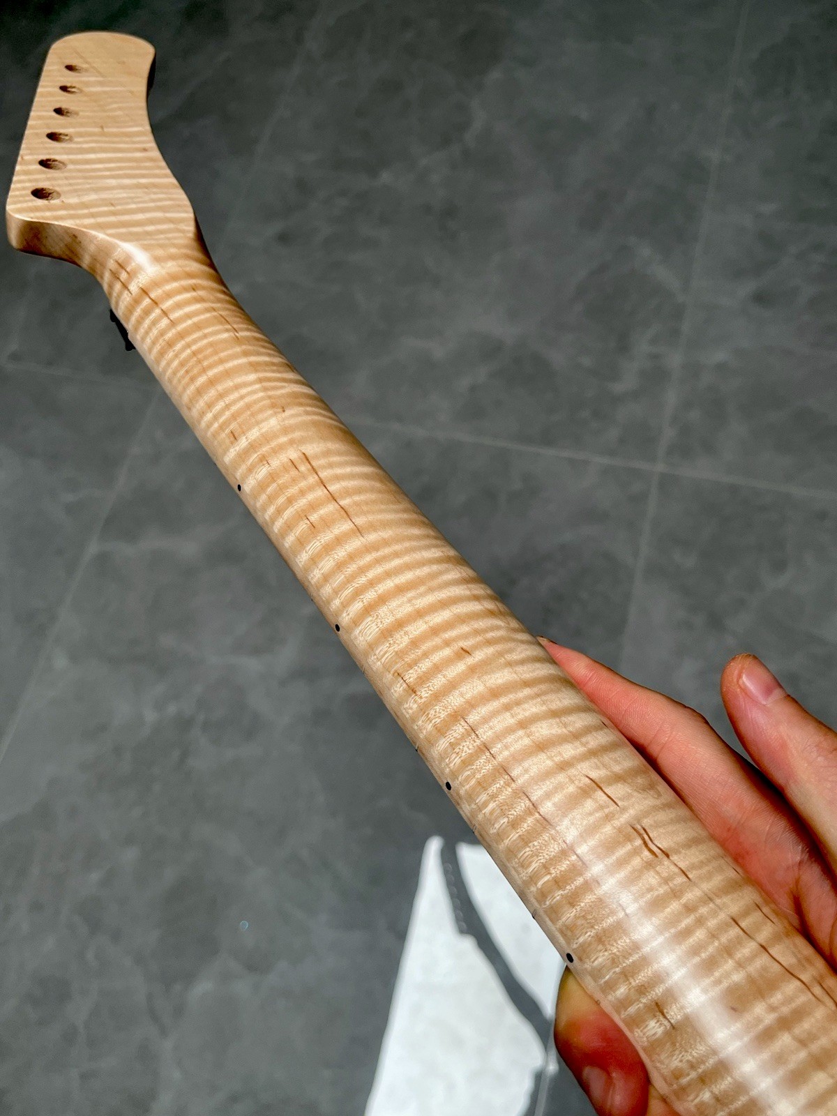 Manico chitarra elettrica Banana Reverse Headstock foto 6