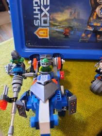 LEGO Nexo Knights 70312 Lance's Mecha Horse, Motocycle 30371 & Clay Storage Case