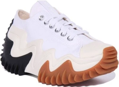 Converse 172896C Run Star Unisexe Motion Plateforme Blanche Taille 5-7 - Photo 1/4