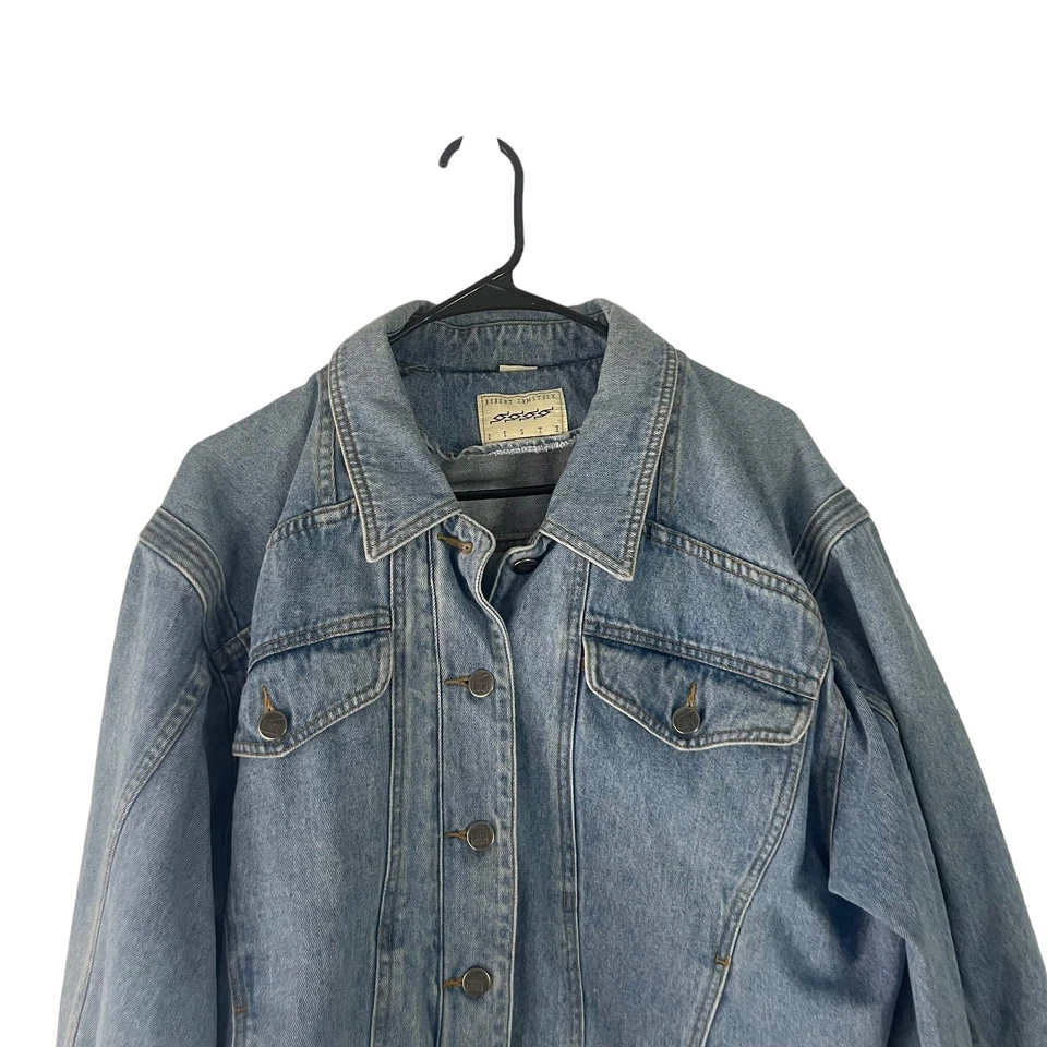 Chaqueta de Camionero Robert Comstock Vintage Años 80 Para Hombre Talla Grande Denim Botón Foto 2 de 4