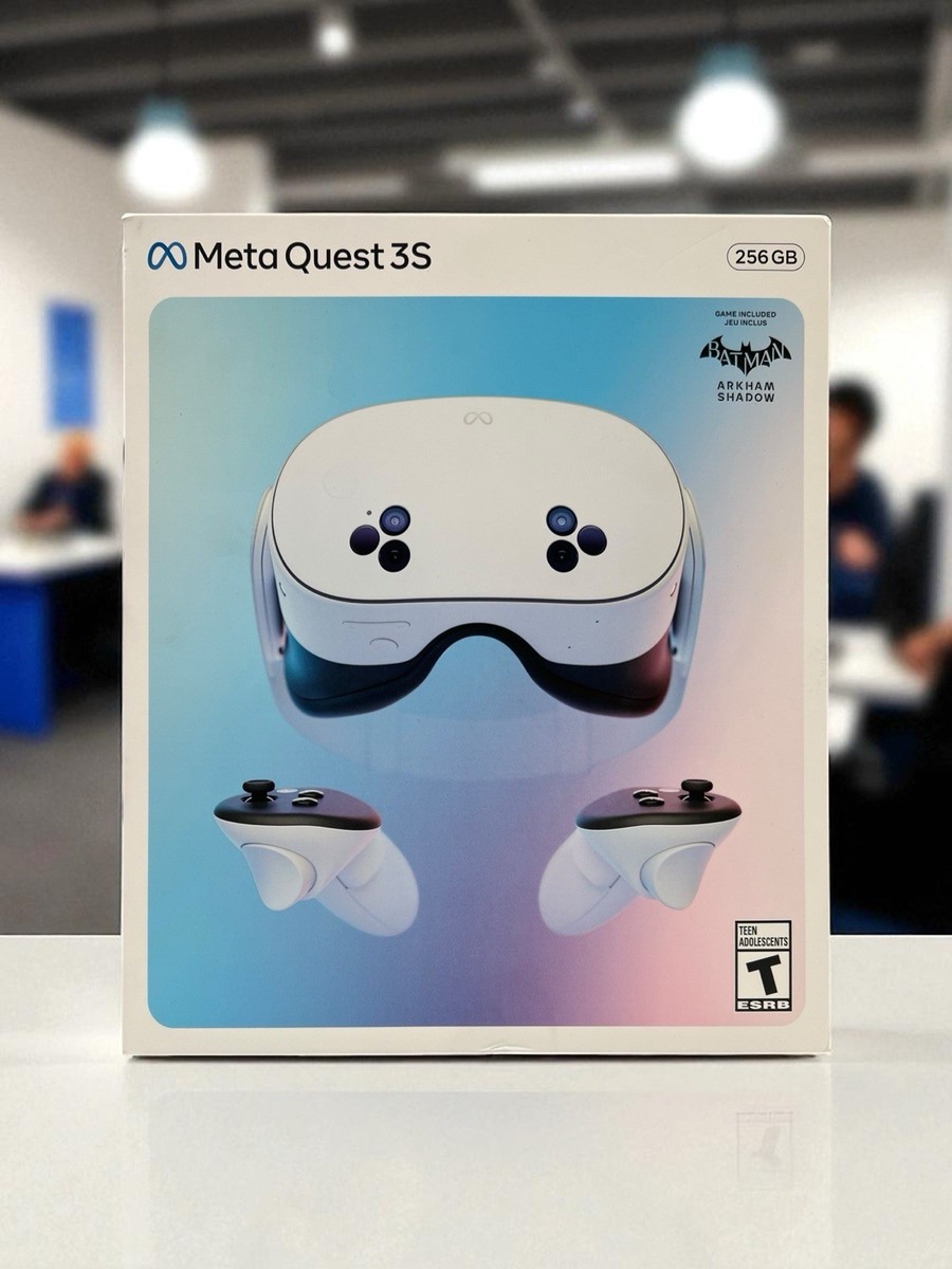Meta Quest 3S (256GB) All-In-One VR Headset with Batman: Arkham