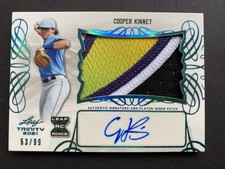 2021 Leaf Trinity Cooper Kinney Rookie Patch Autograph Platinum /99 #PA-CK1