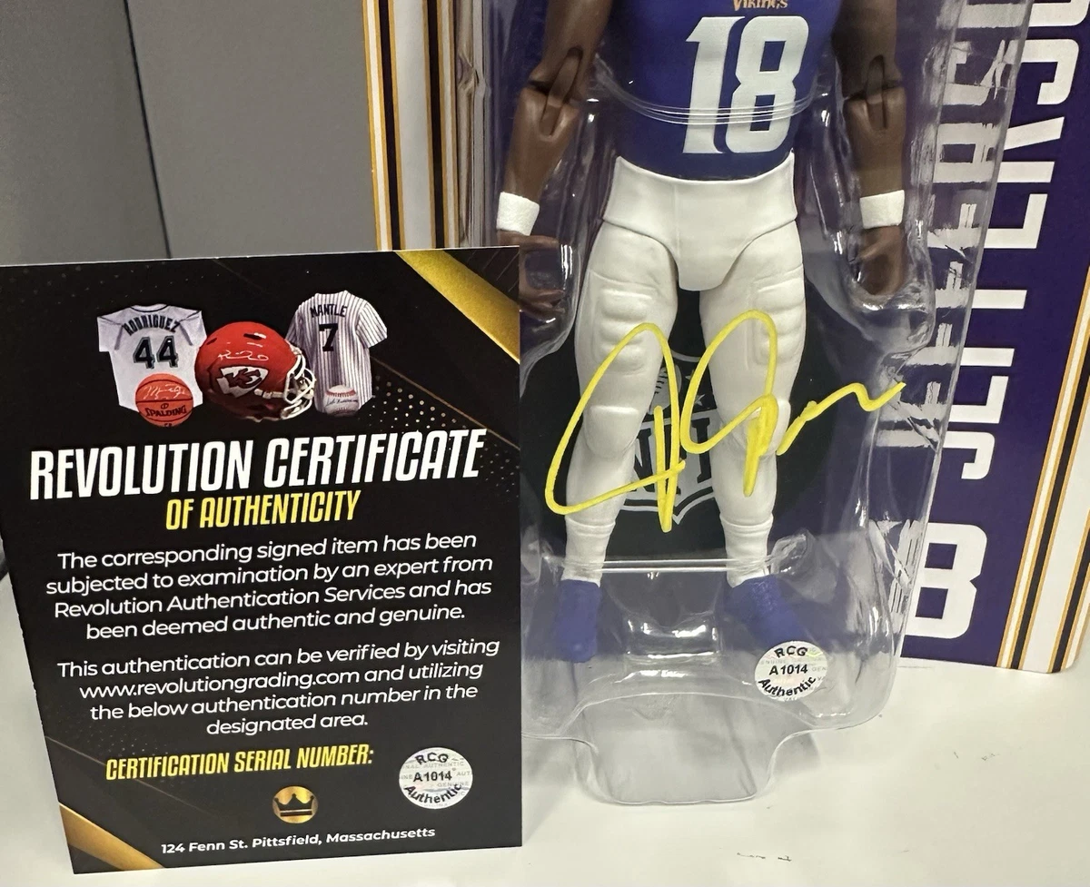 Justin Jefferson Signed Minnesota Vikings McFarlane Action Figure - Certified