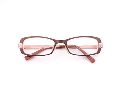 Jean Lafont Eyeglasses, Frames Only, Elisabeth 676 Brown/Pink, 52-18-135, France