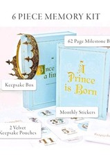 Baby Book of Memories Blue Keepsake Photo Album Our Prince Is Born Sealed Rayne