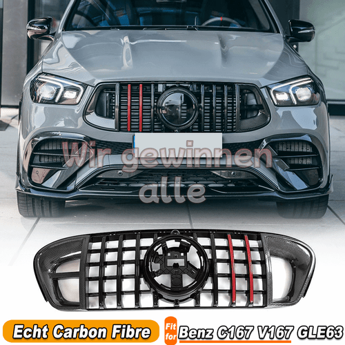 Passt Für Benz C167 V167 Gle63 Amg 2021up Carbon Front Kühlergrill Grill Grille - Bild 1 von 6