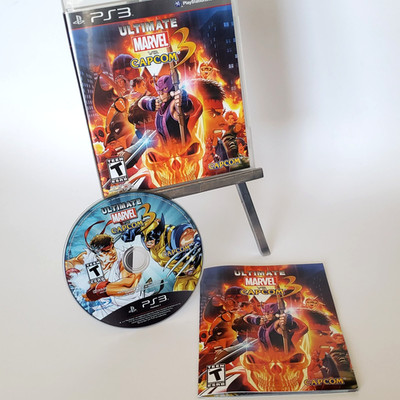 Ultimate Marvel vs. Capcom PS3 video game booklet BLUS 30787 Sony Playstation