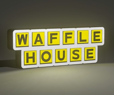 WAFFLE HOUSE LOGO LED SIGN LIGHT BOX 14.5'' WIDE  SUPER BRIGHT TRUSTED SELLER