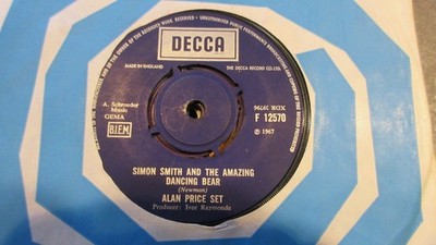 Alan Price Simon Smith & His Amazing Dancing Bear 7'' 1967 *NEAR MINT*