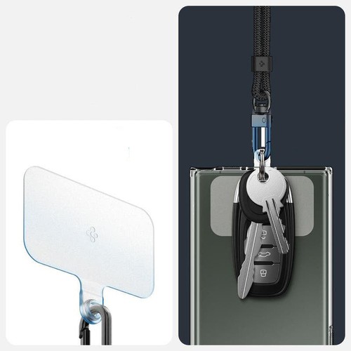 Schlüsselband für das Handgelenk, Spigen Wrist Strap + ConTag, Schwarz - Zdjęcie 7 z 8