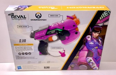 NERF Overwatch D.va Rival Blaster With 3 30x High Impact Rounds