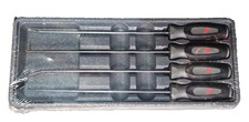 Juego de selección miniatura larga agarre suave DARK TITANIUM 4 piezas Snap-on SGLASA204CDT NUEVO EE. UU.