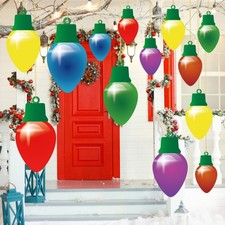 Fiwochic 24 Pcs 11 Inch/7 Inch Large Red, Green, Blue, Yellow, Orange, Purple