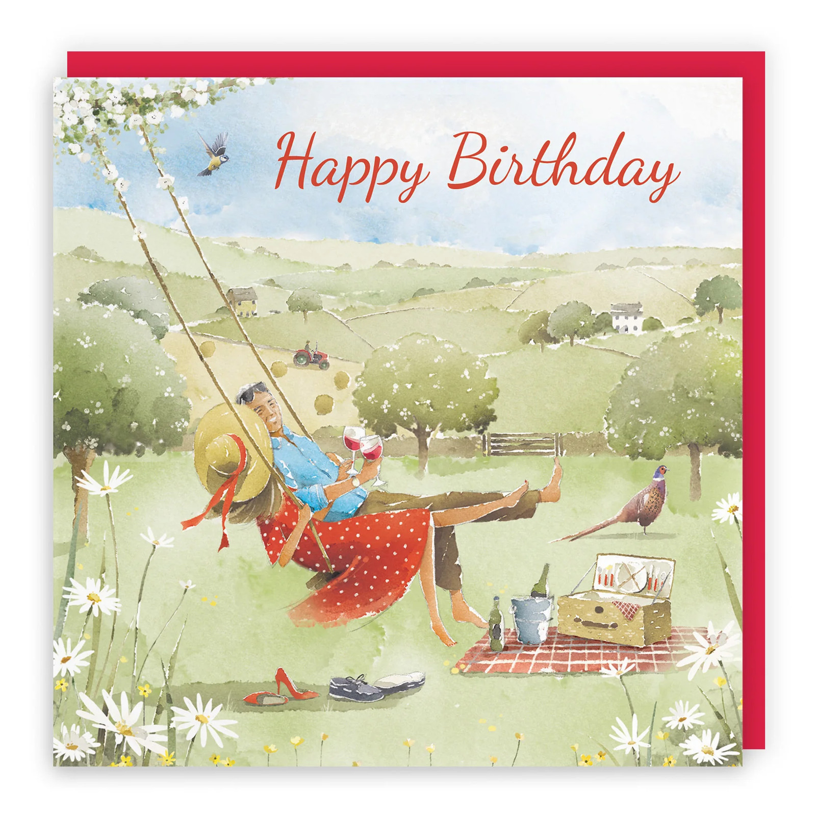 Birthday Card Meadow Picnic Milo's Gallery