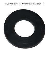PACK OF 5 - 1/2" BSP Rubber Hose Washer - FREE Next-Day Delivery