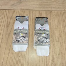 VTG Socks Thorlo Acrylic Walking Small White Crew M W 4-6 W NOS Thor-Lon Lot 2