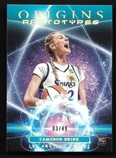 2024 Panini Origins WNBA Prototypes TEAL #2 Cameron Brink RC Los Angeles SPARKS