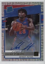2020 Donruss Rated Rookies Choice Signatures Isaiah Stewart #233 Rookie Auto RC