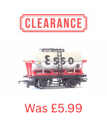 Hornby Silver Esso Tanker / Kesselwagen - No.1800 - R014 - Spur OO | Zustand: Used